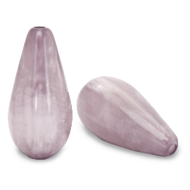 Perline Polaris Elements a forma di goccia Mosso lucida lavanda aura