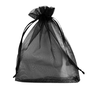 Sacchetti in organza 13x18cm nero