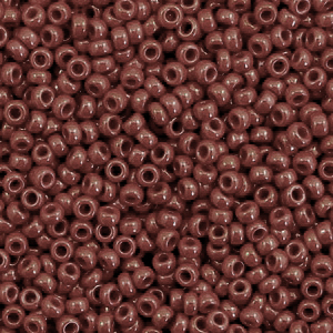 Rocailles Miyuki 11/0 Opaque red brown 11-419