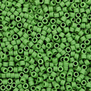 Perline Miyuki Delica 11/0 Opaque matte green DB-754