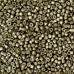 Perline Miyuki Delica 11/0 Duracoat galvanized pewter silver DB-1852