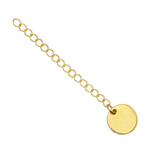 Componenti in acciaio inossidabile allungatrice con piastra rotonda 10mm oro