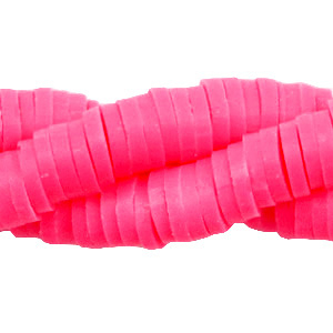 Perline Katsuki 6mm rosa neon