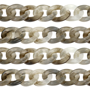 Catena in acrilico 19mm grigio