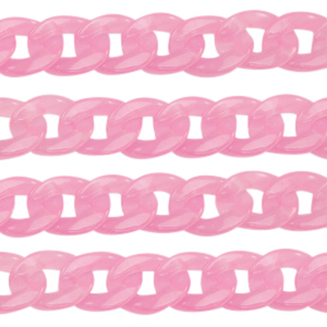 Catena in acrilico 19mm rosa
