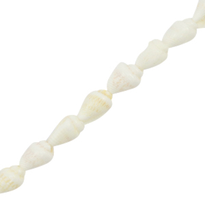 Perline di conchiglia a lumachina bianco (colore naturale)