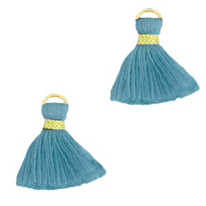 Nappine 1.5cm oro-blu pietra
