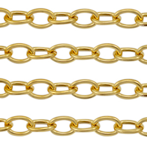 Componenti in acciaio inossidabile catena a rol&ograve; ovale anchor cable links oro