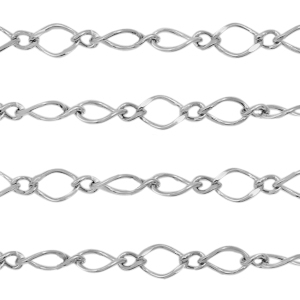 Componenti in acciaio inossidabile catena a rol&ograve; ovale anchor cable links argento