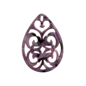 Pendenti in resina barocco goccia viola