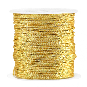 Coda di topo intrecciato 1mm oro metallico