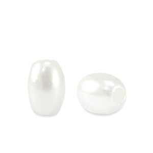 Imitazione di perle d'acqua dolce chicco di riso bianco