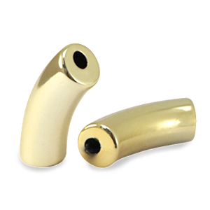 Perline in acrilico tubo oro