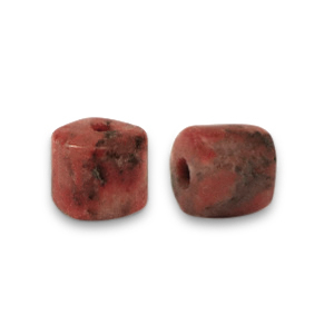 Perline di pietra naturale Granito a dischetto 4x4mm terracotta marrone