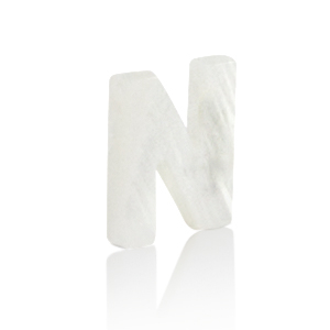 Pendenti di conchiglia prodotti speciali lettera N bianco (colore naturale)