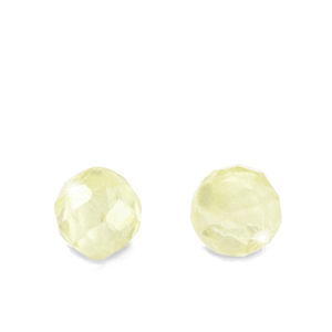 Perline con Zircone 4mm multicolore verde lime