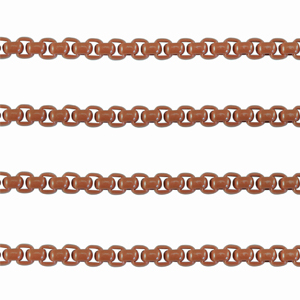 Catena a rol&ograve; 3mm marrone