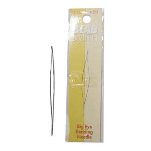 Beadsmith Aghi Infilaperle ad occhio grande 6cm argento