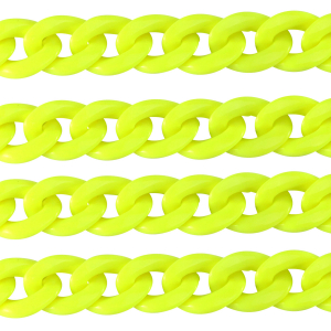 Catena in acrilico 22mm lucida giallo neon
