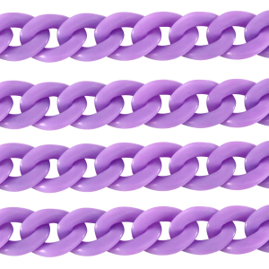 Catena in acrilico 18mm opaca viola petalo