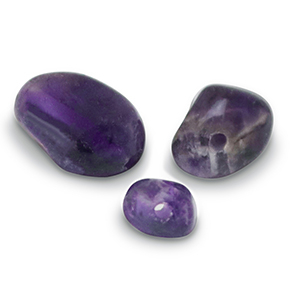 Perline in pietra naturale Ametista viola