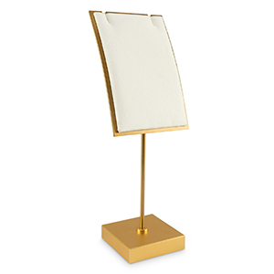 Espositore per bigiotteria per collane e orecchini rame-beige