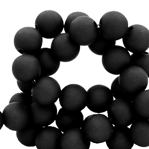 Perline in acrilico 4 mm nero
