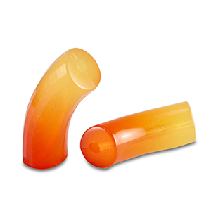 Perline in acrilico tubo arancione