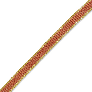 Nastro rosa salmone affumicato-oro
