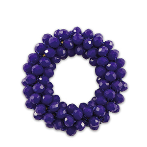Ciondoli sfaccettati 32mm blu scuro