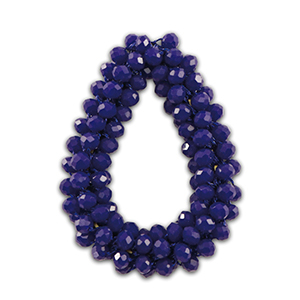 Ciondoli sfaccettati goccia blu scuro