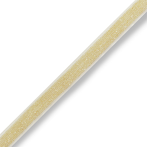 Nastro beige-oro glitterato