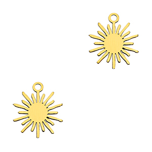 Ciondoli in acciaio inossidabile sole oro