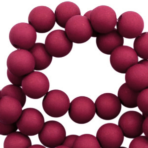 Perline in acrilico 4 mm viola magenta