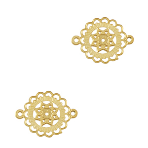 Ciondoli in acciaio inossidabile distanziatore boh&eacute;mien 10mm oro