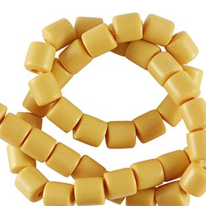 Perline di polimero 6mm marrone senape