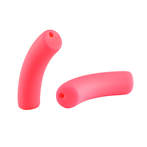Perline in acrilico tubo opaca rosa neon