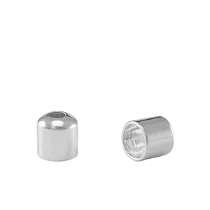 Terminali di metallo DQ &Oslash;3.2mm argento antico (privo di nichel)