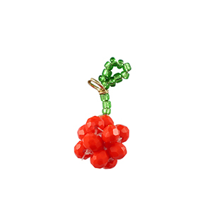 Ciondoli sfaccettati ribes oro-rosso verde
