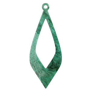 Pendenti in resina multicolore verde