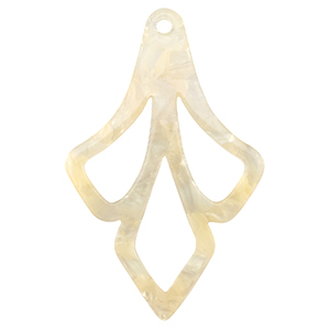Pendenti in resina beige sabbia trasparente