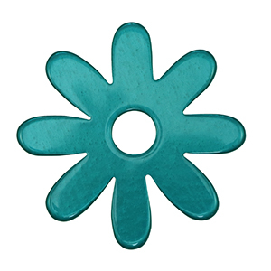 Pendenti Polaris Lucido fiore verde ottanio