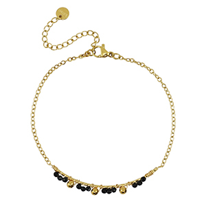 Bracciali in acciaio inossidabile oro-nero