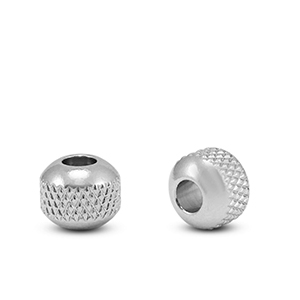 Perline in acciaio inossidabile 8mm argento