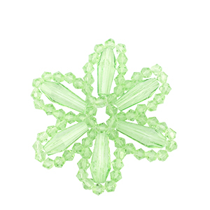 Ciondoli sfaccettati fiore verde
