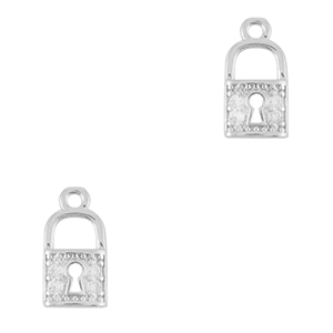 Metal TQ lat&oacute;n ciondoli chiusure argento