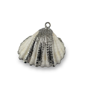 Pendenti di conchiglia prodotti speciali conchiglia di capesante bianco-argento