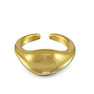 Anelli in acciaio inossidabile goccia oro