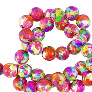 Perline di ceramica 8mm multicolor