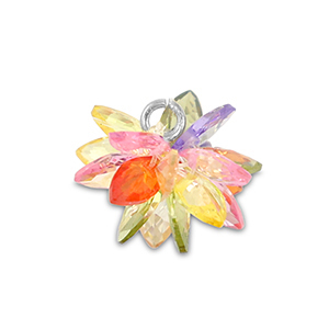 Ciondoli con Zircone fiore multicolore